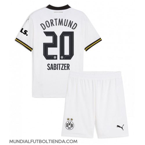 Camiseta Borussia Dortmund Marcel Sabitzer #20 Tercera Equipación Replica 2024-25 para niños mangas cortas (+ Pantalones cortos)